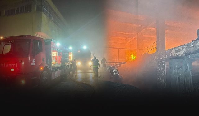 Plastik fabrikasında yangın... Hasar büyük!