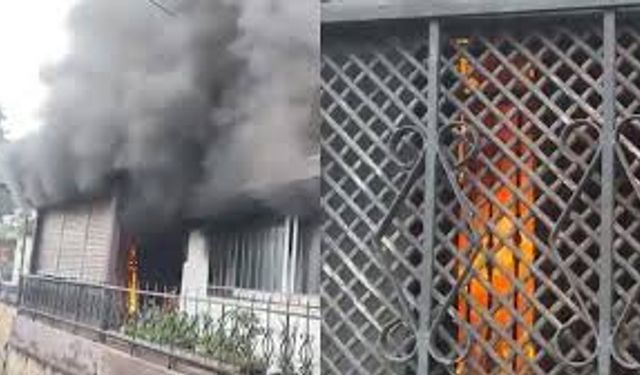 Ailesi ile tartışıp evi ateşe verdi