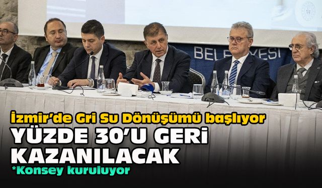 İzmir’de Gri Su Dönüşümü başlıyor: Yüzde 30’u geri kazanılacak