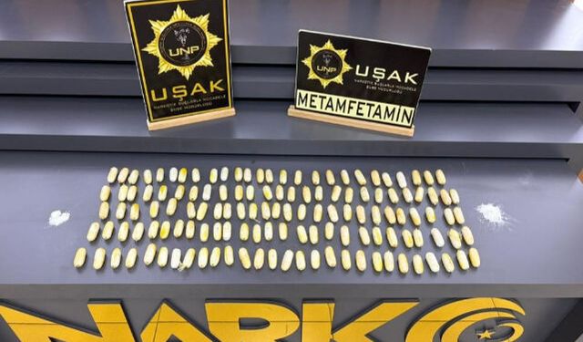 Uşak'ta midesinden 1 kilo 116 gram uyuşturucu çıkan kişi tutuklandı