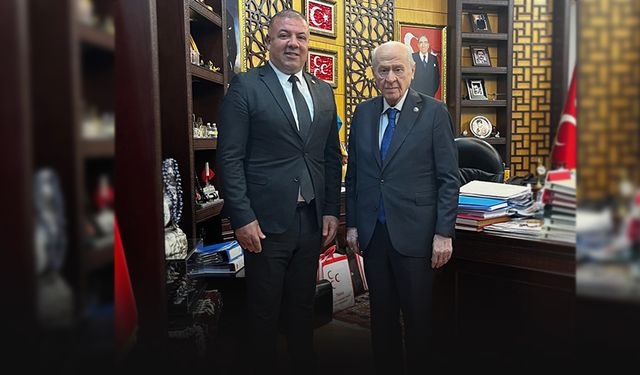 Aydemir Bahçeli’yi ziyaret etti... Terörsüz Türkiye’ye desteğimiz devam edecek