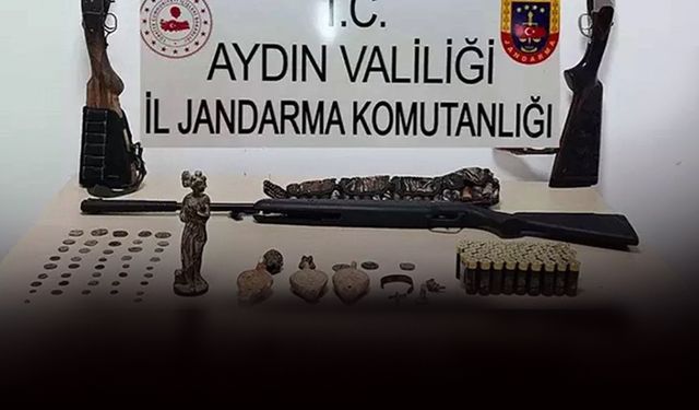 Aydın'da 'Anadolu Mirası' operasyonu: Çok sayıda tarihi eser ele geçirildi