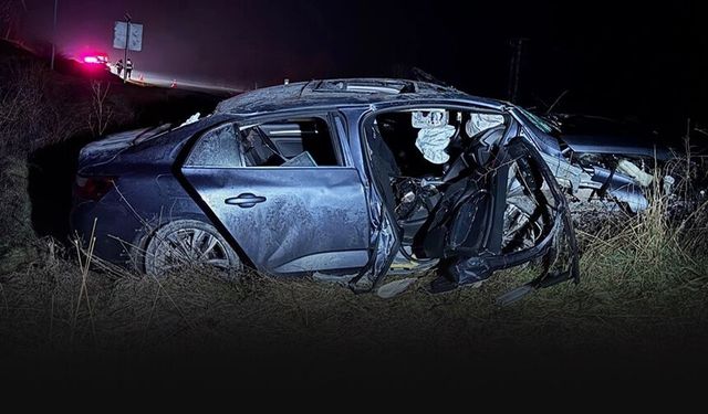 Kontrolden çıkan araç şarampole devrildi... 1 ölü 3 yaralı!