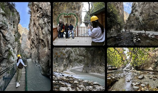 Saklıkent Kanyonu'na ziyaretçi akını!