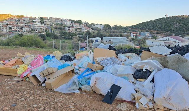 Datça'da kontrolsüz çöp ve moloz dökümü iddiası