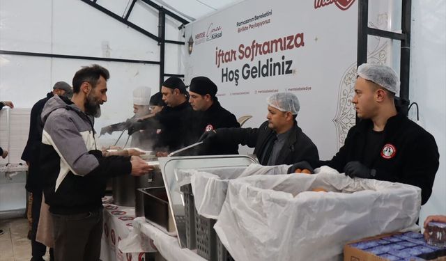 Muğla'da 2 bin kişilik iftar çadırı kuruldu