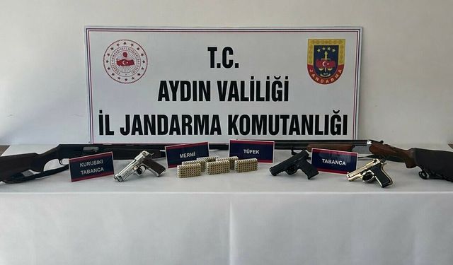 Aydın'da silah operasyonu: 2 gözaltı