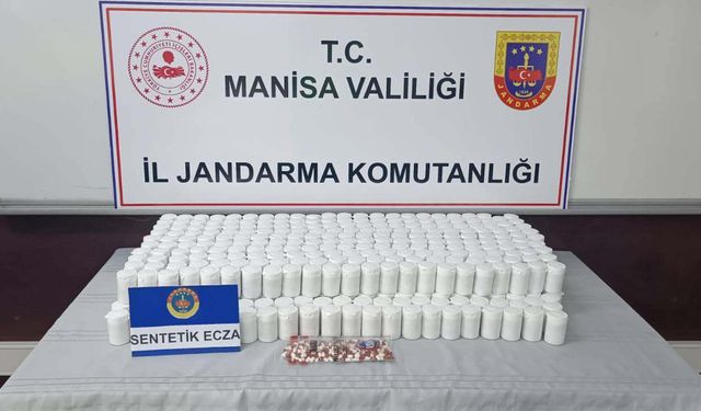 Manisa'da 28 bin 504 sentetik hap ele geçirildi; 2 tutuklama