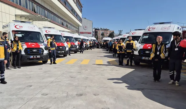 Aydın'da 16 yeni ambulans hizmete alındı