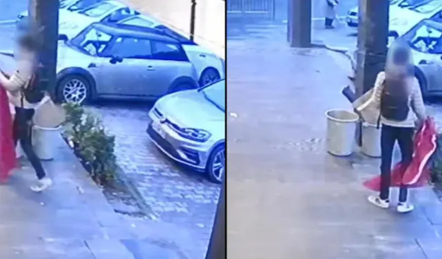 Türk bayrağına saldırıya gözaltı: Koparıp yere atmış, üzerine basmıştı…