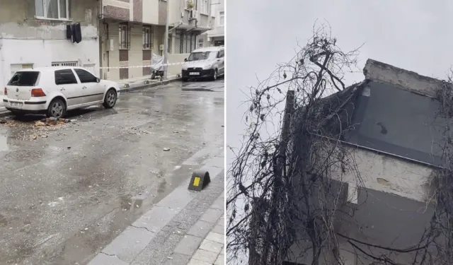 Bağcılar'da 4 katlı binanın çatısı çöktü: Sokak kapatıldı