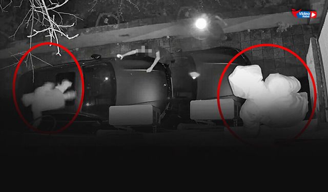 İzmir’de hırsızlık girişimi kameralara yansıdı… Fark edilince böyle kaçtı!