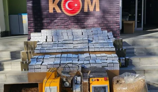 Uşak'ta 230 bin bandrolsüz makaron ele geçirildi