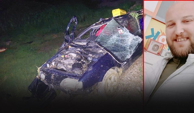 Kontrolden çıkan otomobil şarampole devrildi... 1 kişi hayatını kaybetti!