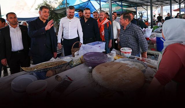 Başkan Tugay'dan Belenbaşı mesaisi: Çocuklara futbol sahası için destek sözü!