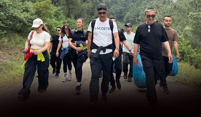 İtfaiyecilerden doğada farkındalık yürüyüşü