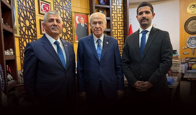 MHP’li Şahin Bahçeli’yi ziyaret etti: İzmir'e selamları var!