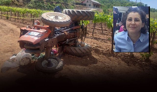 Traktör şarampole devrildi: Karı-kocayı ayıran kaza!