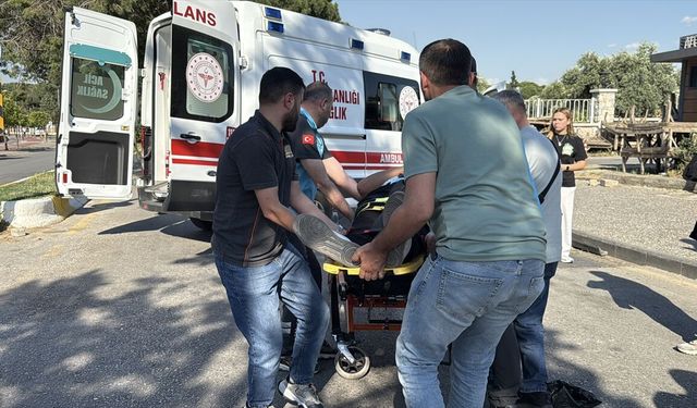 Aydın'da otomobille çarpışan motosikletin sürücüsü yaralandı