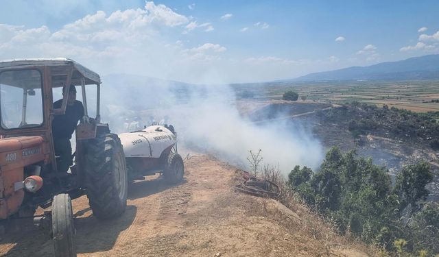 Aydın'da makilik alanda yangın: 40 dekar alan zarar gördü
