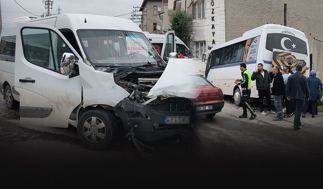 İşçi ve öğrenci servisi çarpıştı: Facianın eşiğinden dönüldü!