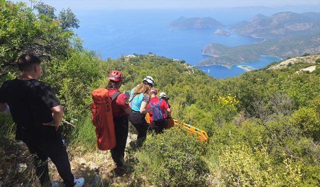 Fethiye'de yamaç paraşütü kazasında 2 kişi yaralandı