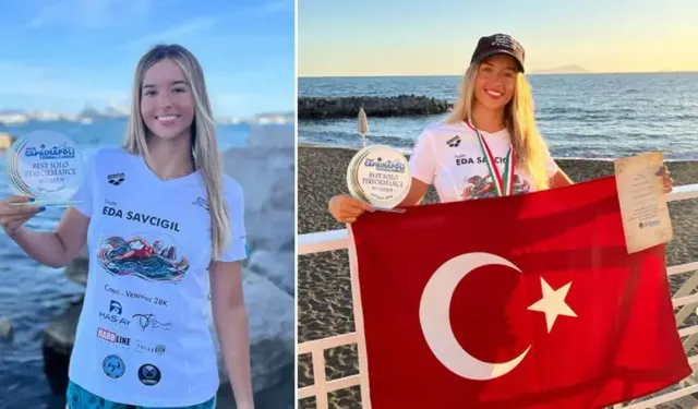 İzmirli yüzücü Eda Savcıgil'den tarihi başarı