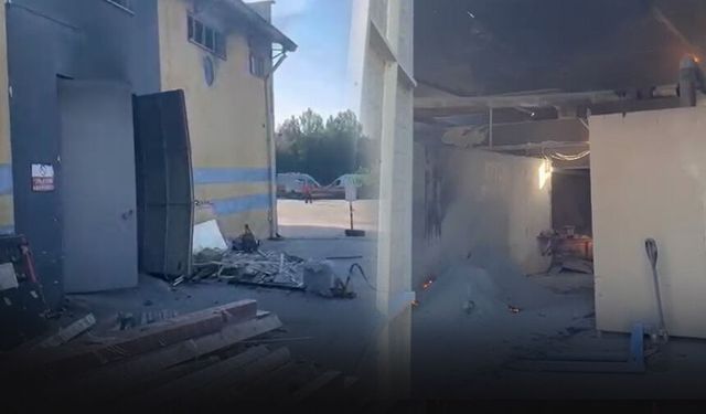 Metal fabrikasında eritme kazanı patladı!