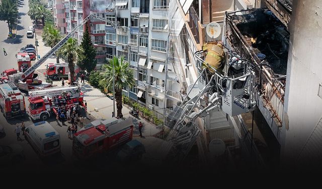 İzmir'de korkutan apartman yangını: 6 kişi tahliye edildi!