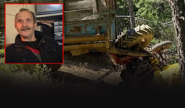 Kontrolden çıkan traktör devrildi: 1 ölü!