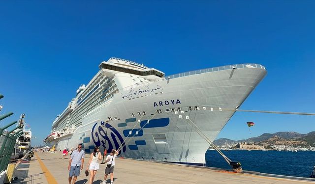 Bodrum'a iki kruvaziyerle 3 bin 292 turist geldi