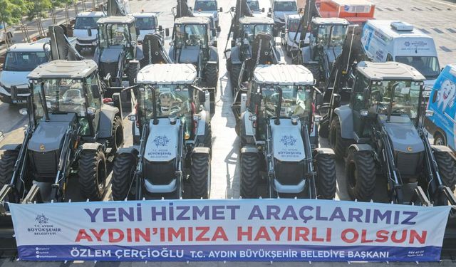 Aydın Büyükşehir Belediyesi araç filosuna 90 milyon liralık yeni yatırım