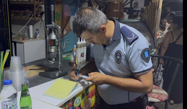 Güzelçamlı Sahil Pazarı'nda denetim ve yer tahsis çalışması
