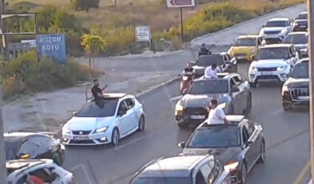 Düğün konvoyunda yol kapatmaya 695 bin lira ceza