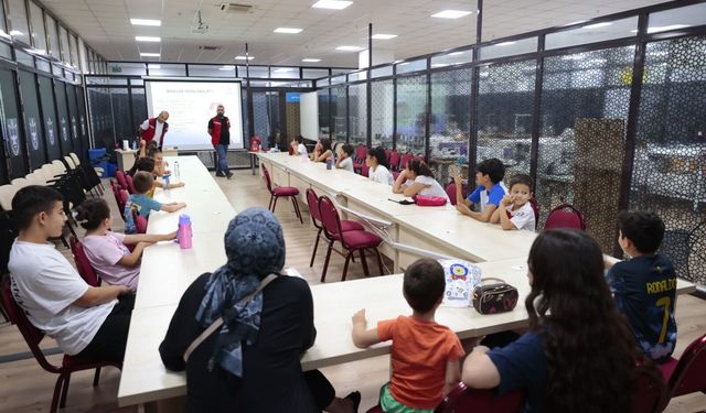 Konaklı çocuklar afet bilincini mini tatbikatla pekiştirdi