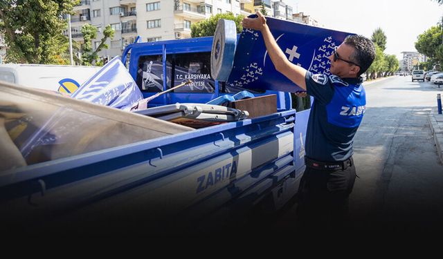 Karşıyaka'da kaldırım ve bulvar işgallerine zabıta freni