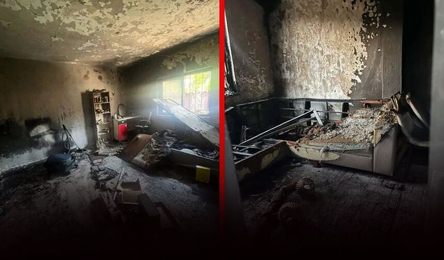 Muğla'da eski eş dehşeti: Evi ateşe verdi!