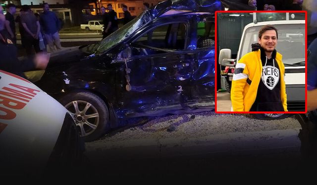 Yolcu otobüsü ile çarpışan otomobil hurdaya döndü: 1 ölü, 1 ağır yaralı