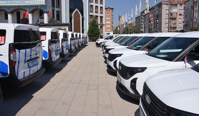 Kütahya'da emniyet teşkilatına 37 araç tahsis edildi