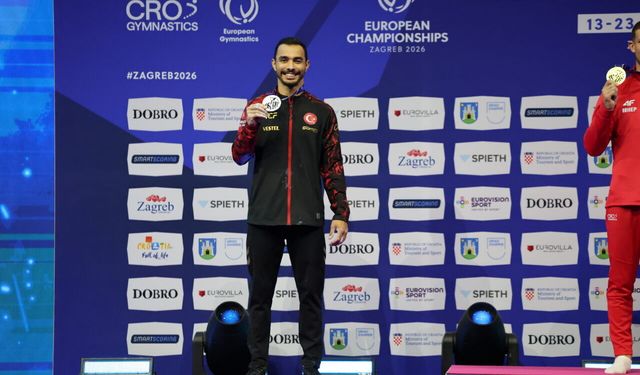 İzmirli cimnastikçi Ferhat Arıcan'dan Avrupa'da 9'uncu madalya