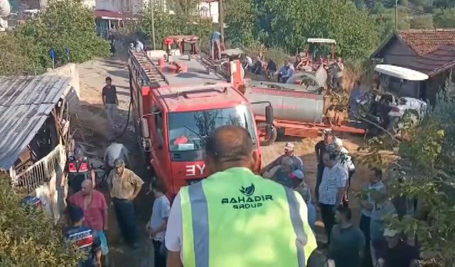 Tek katlı müstakil evde çıkan yangın söndürüldü