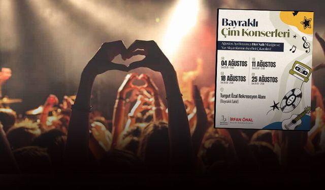 Bayraklı'da Çim Konserleri başlıyor!