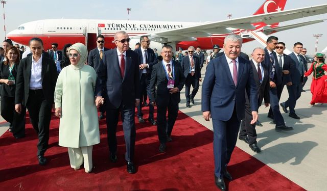 Cumhurbaşkanı Erdoğan Kırgızistan'da!