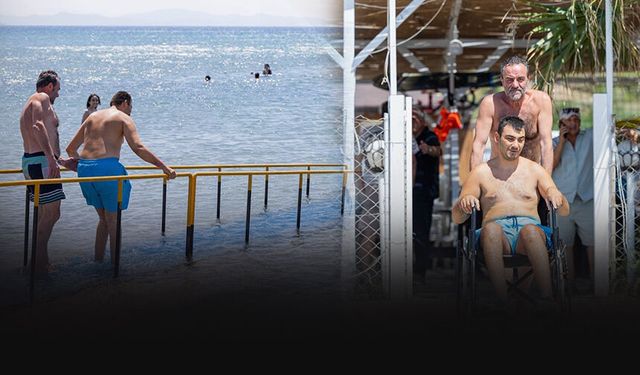 İzmir Büyükşehir'den engelleri aşan deniz hizmeti!