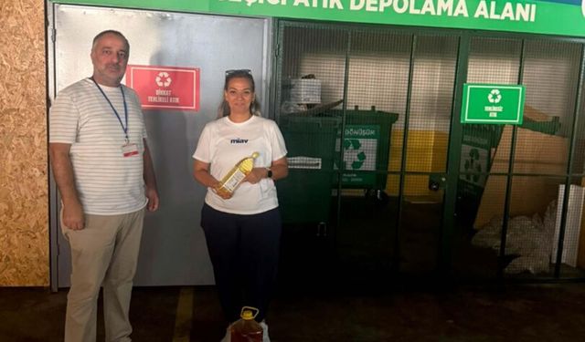Yunusemre'de 3 litre atık yağ getirene 1 litre temiz yağ hediye