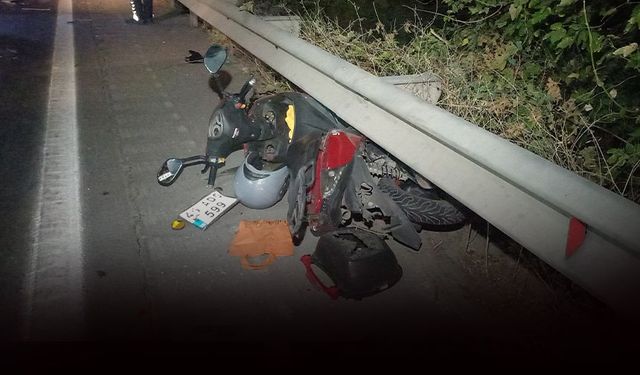 Aynı yönde seyreden iki motosiklet çarpıştı: 1'i ağır 3 yaralı!