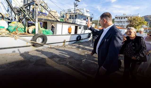 Başkan Tugay'dan Karaburun'da balıkçıya destek sözü!