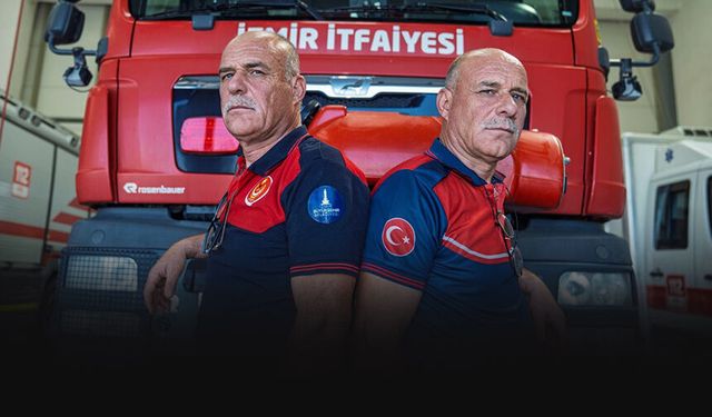 İzmir’in ikiz itfaiyecileri 33 yıldır birlikte can kurtarıyor