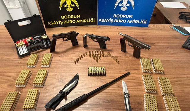 Bodrum'da asayiş operasyonu, 2 tutuklama