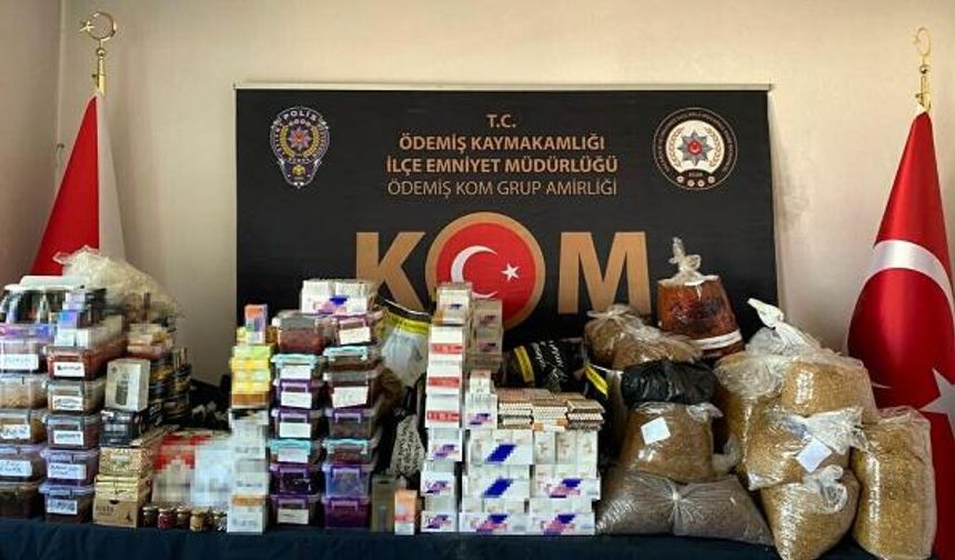 İzmir'de 'kaçak sigara' operasyonu: 5 gözaltı